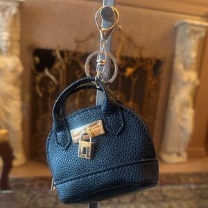 Keychain Black Mini Handbag